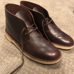 Clarks Chestnut Leather Desert Boot